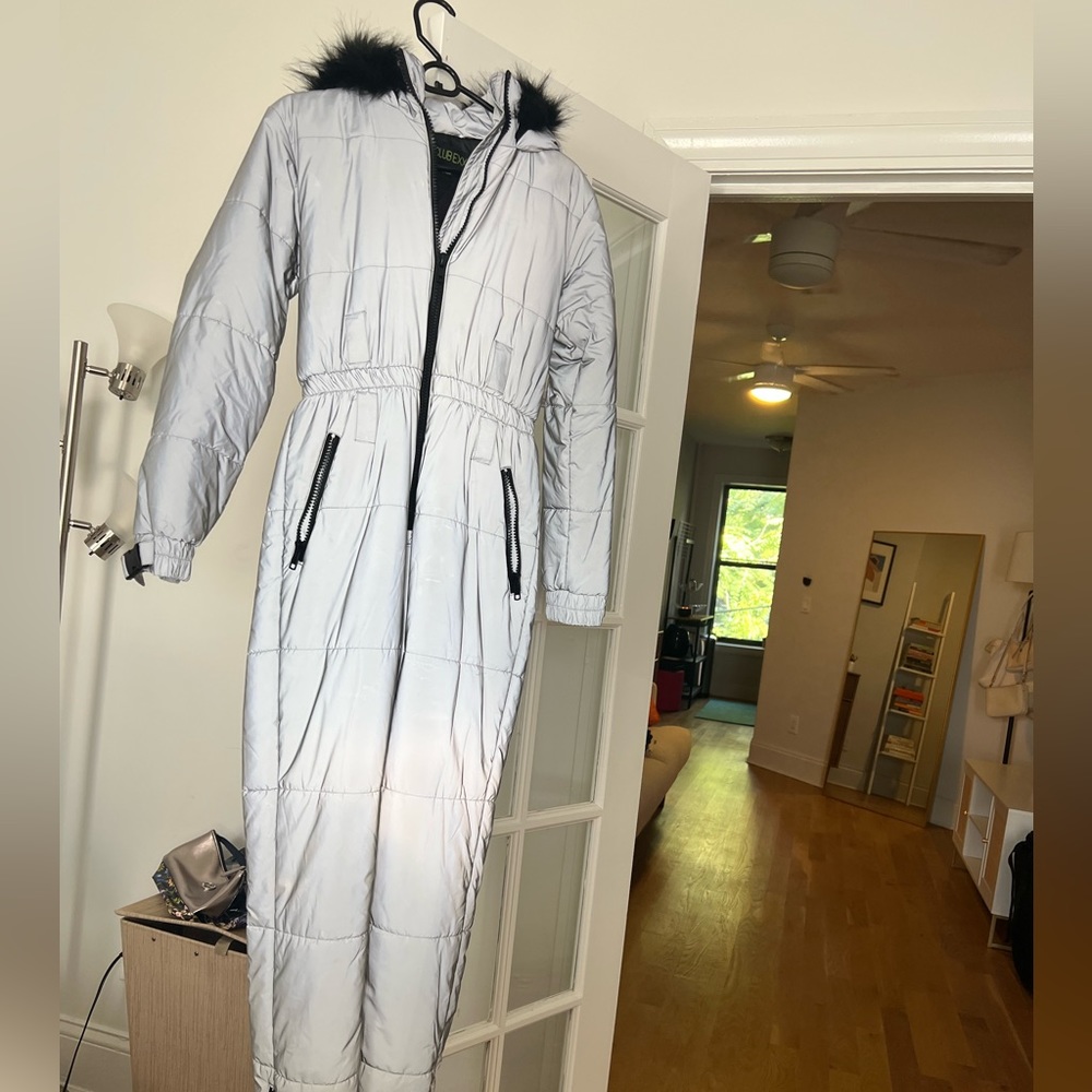 SKISUIT from DollsKill - reflective, shines whenever in sunlight, only worn once